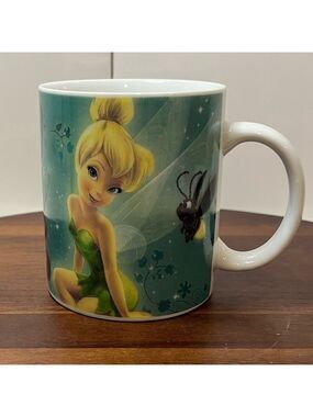 Disney Princess Tinker Bell Mug by Enesco Canada 12 oz Green and white